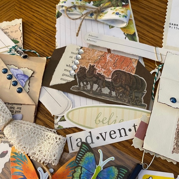 Junk Journal/ Scrapbook Bundle of Papers and Ephemera - Picture 7 of 9